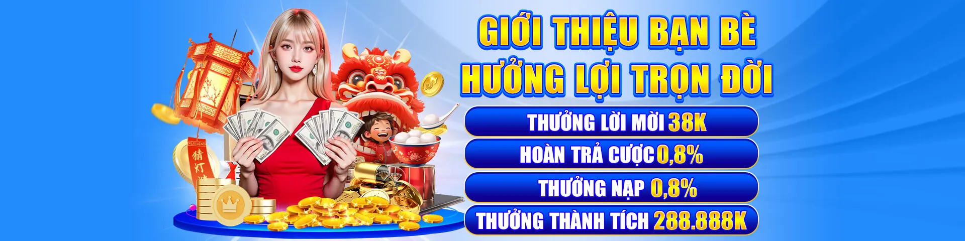 Hình ảnh sang trọng của chương trình VIP 123b